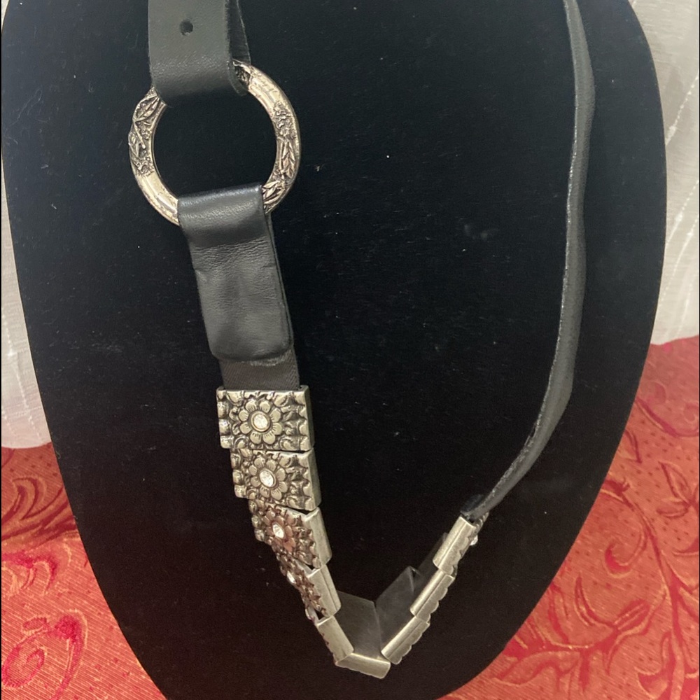 Sandy Duftler Design 100% Italian leather! Made in USA. Beautiful silver charms.